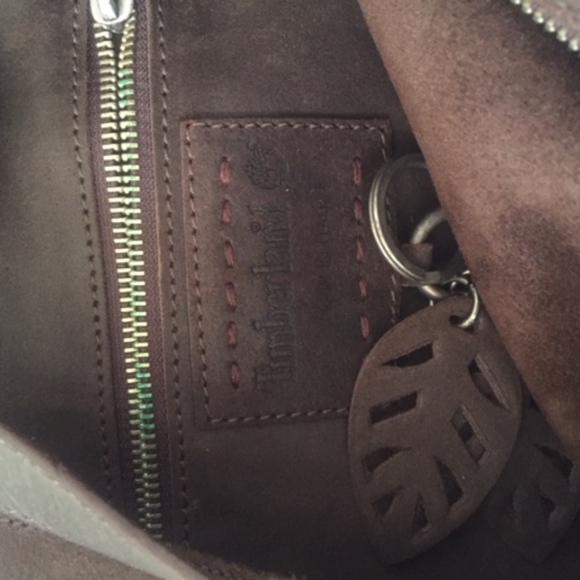 TIMBERLAND - LEATHER (DARK BROWN) BAG. - Picture 2 of 4